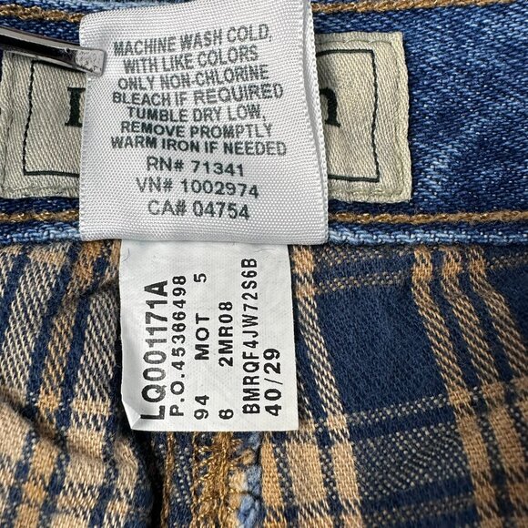 L.L. Bean Men's Double L Natural Fit Flannel-Lined Jeans, Size W 40 x L29, Stone - Picture 9 of 10